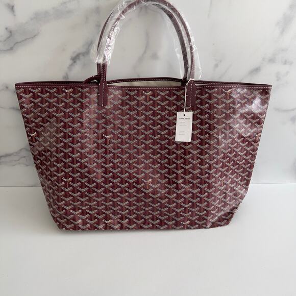 NWT!Goyard Burgundy Saint Louis GM Tote - Picture 5 of 11